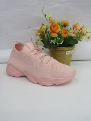 Buty sportowe damskie na płaskim (36-41) 21-Q28 PINK