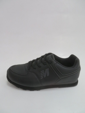Buty sportowe damskie na płaskim (37-41) B018 BLACK