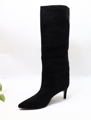 Kozaki damskie ocieplane na szpilce (36-41) LA3123 BLACK
