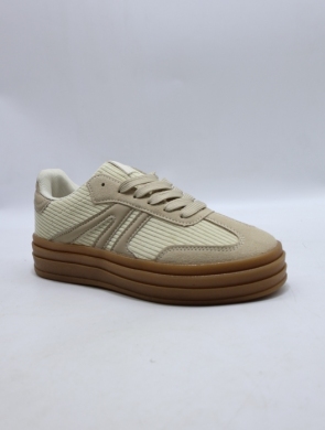 Buty sportowe damskie na płaskim (36-41) 25817 BEIGE