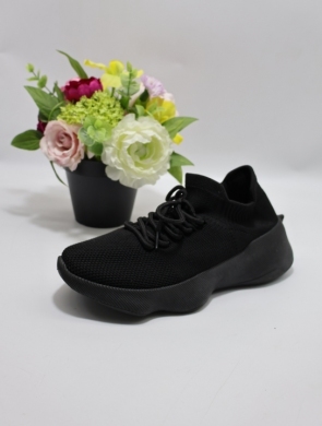 Buty sportowe damskie na płaskim (36-41) PC27 BLACK