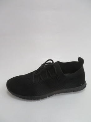 Buty sportowe damskie na płaskim (36-41) R153 BLACK