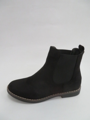 Botki damskie jesienne na płaskim (36-41) 20591 BLACK
