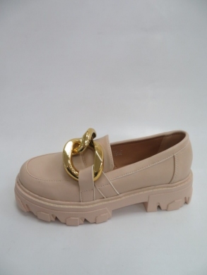 Mokasyny damskie na koturnie (36-41) G359 BEIGE