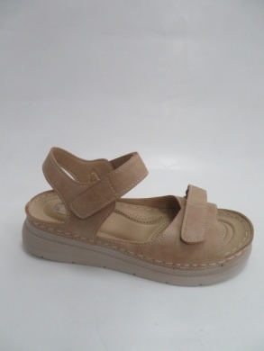 Sandały damskie na koturnie (36-41) T21-3 KHAKI