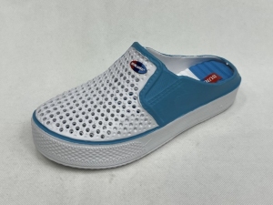 Klapki damskie na płaskim (37-41) H372 LBLUE/GREEN/PINK