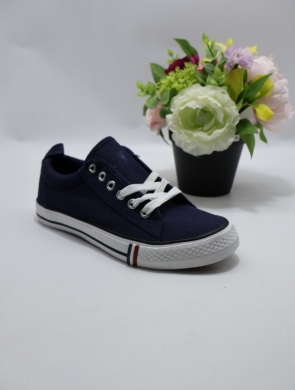 Trampki damskie na płaskim (36-41) 77078-2 NAVY