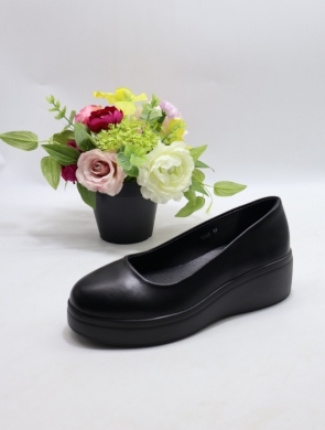 Półbuty damskie na koturnie (36-41) 5043 BLACK