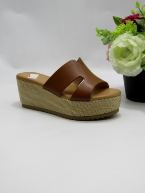 Klapki damskie na koturnie (36-41) YD8H-19 CAMEL