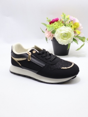 Buty sportowe damskie na płaskim (36-41) EL-039 BLACK