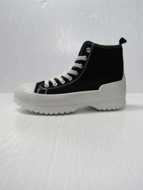 Trampki damskie na koturnie (36-41) 8-25 BLACK