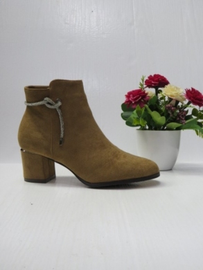 Botki damskie ocieplane na obcasie (36-41) 2608 KHAKI