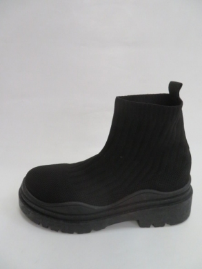 Sneakersy damskie wysokie (36-41) 2082 BLACK
