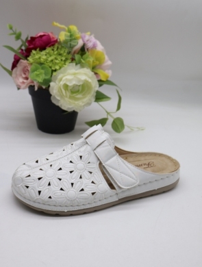 Klapki damskie na płaskim (36-42) 21587-8 WHITE