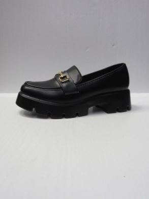 Mokasyny damskie na koturnie (36-41) 888-620 BLACK