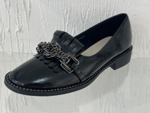Mokasyny damskie na płaskim (36-41) GD-FL718 BLACK