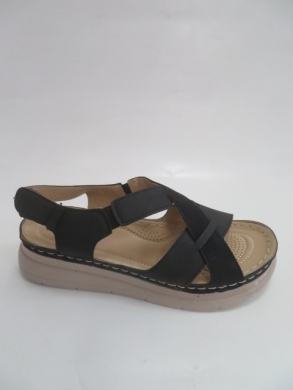 Sandały damskie na koturnie (36-41) T21-1 BLACK