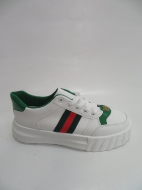Buty sportowe damskie na płaskim (36-41) A58 WHITE/GREEN
