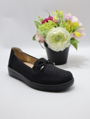 Półbuty damskie na płaskim (36-41) 6267-1 BLACK