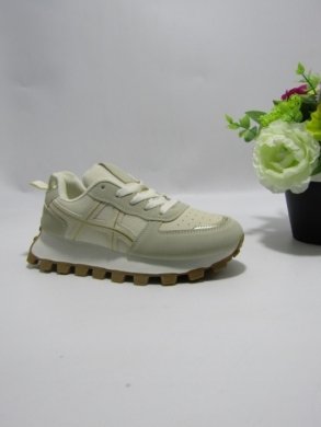 Buty sportowe damskie na koturnie (36-41) YH30 BEIGE