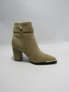 Botki damskie ocieplane na obcasie (36-41) 0-1065 KHAKI