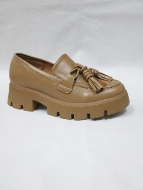Mokasyny damskie na płaskim (36-41) T547 KHAKI