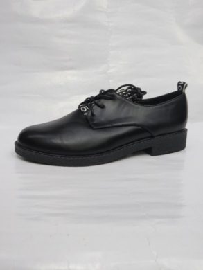 Półbuty damskie na płaskim (36-41) 9502 BLACK