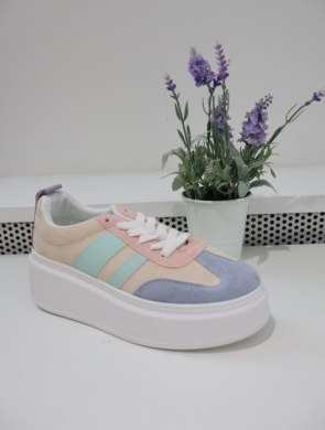 Buty sportowe damskie na płaskim (36-41) 9156 MULTI