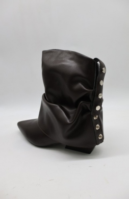 Botki damskie ocieplane na obcasie (36-41) SH0531 BROWN
