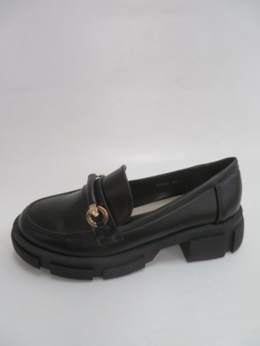 Mokasyny damskie na koturnie (36-41) 8882 BLACK