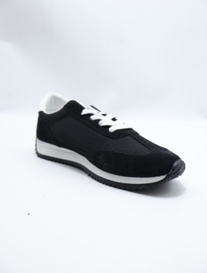 Buty sportowe damskie na płaskim (37-40) 7-2206D BLACK