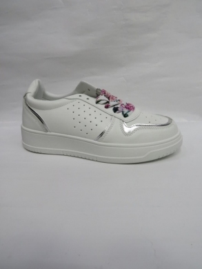 Buty sportowe damskie na płaskim (36-41) AF-2035 WHITE/SILVER
