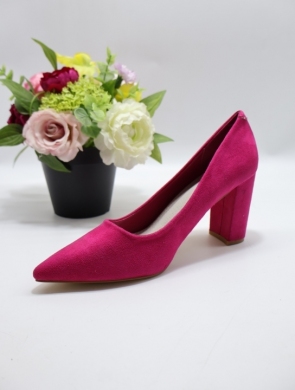 Czółenki damskie na obcasie (36-41) LE-274 FUSHIA