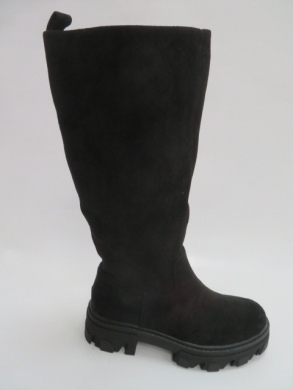 Kozaki damskie jesienne na płaskim (36-41) DE1052S BLACK