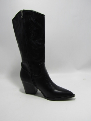 Kozaki damskie na obcasie (36-41) 1767 BLACK