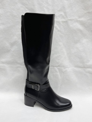 Kozaki damskie ocieplane na obcasie (36-41) UK99 BLACK