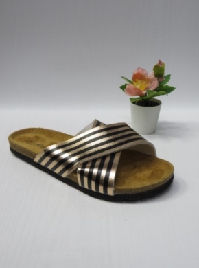 Klapki damskie na płaskim (36-41) RS-43 ROSE/GOLD/BLACK