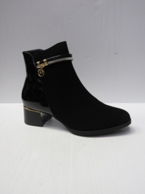 Botki damskie ocieplane na obcasie (36-41) X1-12 BLACK