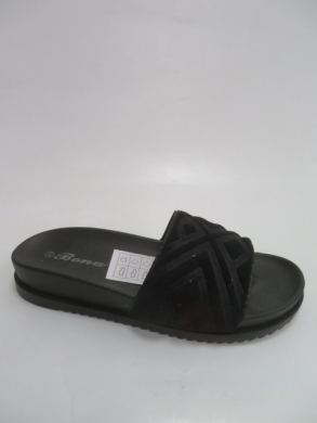 Klapki damskie na płaskim (36-41) FRS-61 BLACK