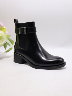 Botki damskie ocieplane na obcasie (36-41) C910 BLACK