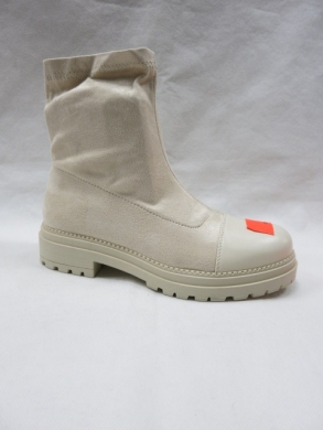 Botki damskie na płaskim (36-41) 1987H33 BEIGE