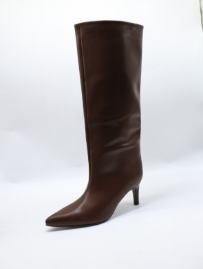 Kozaki damskie ocieplane na szpilce (36-41) LA3122 BROWN