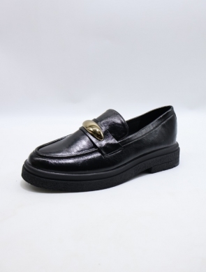Mokasyny damskie na płaskim (36-41) 5285 BLACK