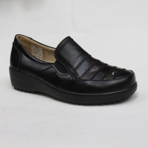 Półbuty damskie na płaskim (36-42) 8313-1 BLACK
