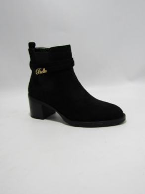 Botki damskie ocieplane na obcasie (36-41) 2617 BLACK