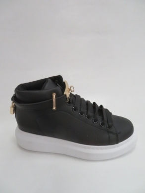 Sneakersy damskie wysokie (36-41) R921 BLACK