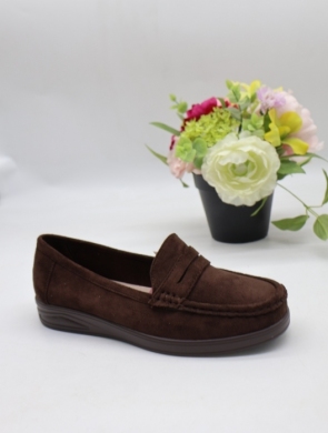 Mokasyny damskie na płaskim (36-41) 3288 BROWN