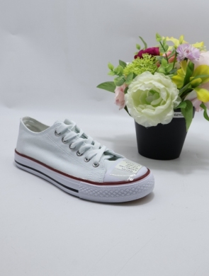 Trampki damskie na płaskim (36-41) XWQ801 WHITE