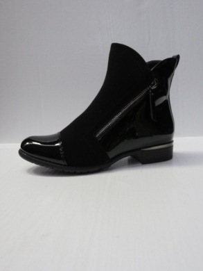 Botki damskie ocieplane na płaskim (36-41) BL53 BLACK