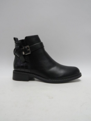 Botki damskie ocieplane na płaskim (36-41) 888-50 BLACK